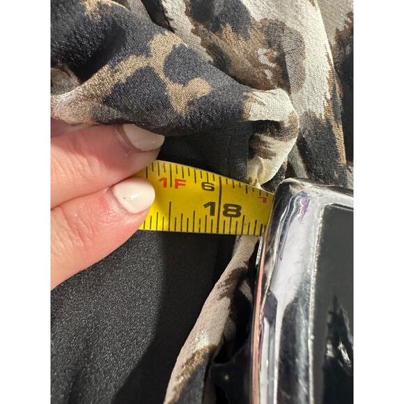 Diane Von Furstenberg DVF Sz 4 Animal Print Silk Dress, 3/4 Length Sleeve A60 - Picture 8 of 11
